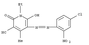 5-[(4-chloro-2-nitrophenyl)azo]-1-ethyl-1,2-dihydro-6-hydroxy-4-methyl-2-oxonicotinonitrile